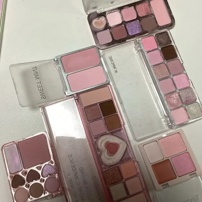 [BUNJANG] Cool Tone Shadow Palette & Blusher Set / 여쿨 섀도우팔레트 치크 화장품 판매합니당
