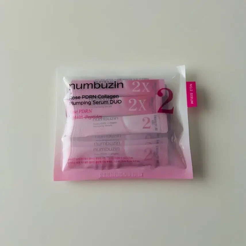 [BUNJANG] numbuzin No. 2 Rose PDRN Collagen Plumping Serum Duo / 스킨케어)넘버즈인 2번 로즈 PDRN 콜라겐 플럼핑 세럼 듀오