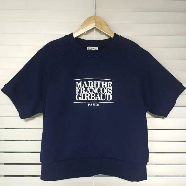 [BUNJANG] Marithe Francois Girbaud Classic Logo Sweatshirt Navy Size S / 마리떼 프랑소와 저버 클래식 로고 스웨트셔츠 S