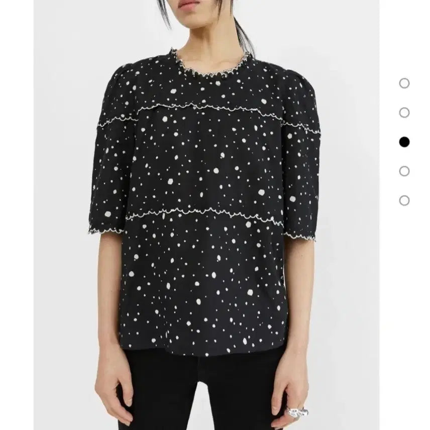 [BUNJANG] Bimbalo Cotton Blouse / 빔바이롤라 정품 면블라우스