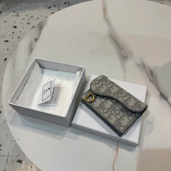 [BUNJANG] Dior Oblique Saddle Wallet Grey / 25년식 디올 오블리크 새들 지갑 그레이