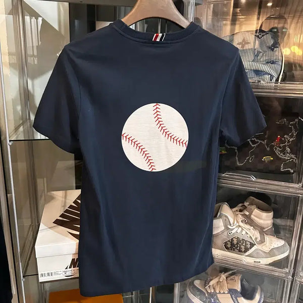 [BUNJANG] Thom Browne Baseball Short Sleeve T-Shirt Size 1 / 톰브라운 베이스볼 반팔티 1사이즈