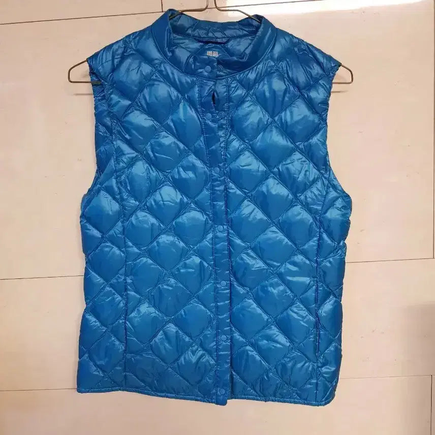 [BUNJANG] Uniqlo Quilted Padded Vest Blue Women's M / 유니클로 패딩 조끼 퀼팅 블루 여성 m