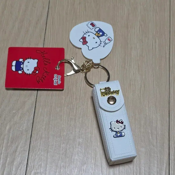 [BUNJANG] Hello Kitty Lip Case Mirror Keyring / 키티 립케이스 거울 키링
