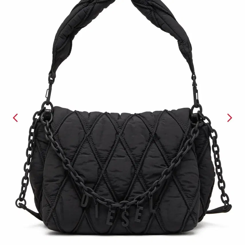 [BUNJANG] Diesel Charm D Shoulder Bag Quilted Nylon M / 디젤 참 디 숄더백 퀼티드 나일론 M charm d