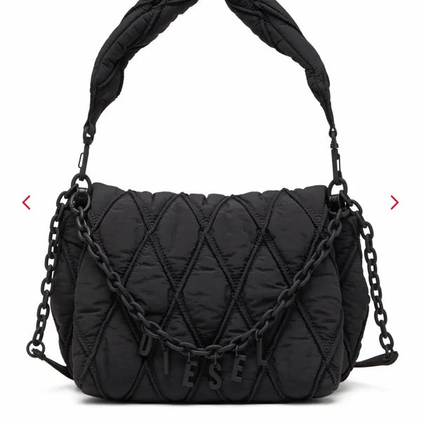 [BUNJANG] Diesel Charm D Shoulder Bag Quilted Nylon M / 디젤 참 디 숄더백 퀼티드 나일론 M charm d