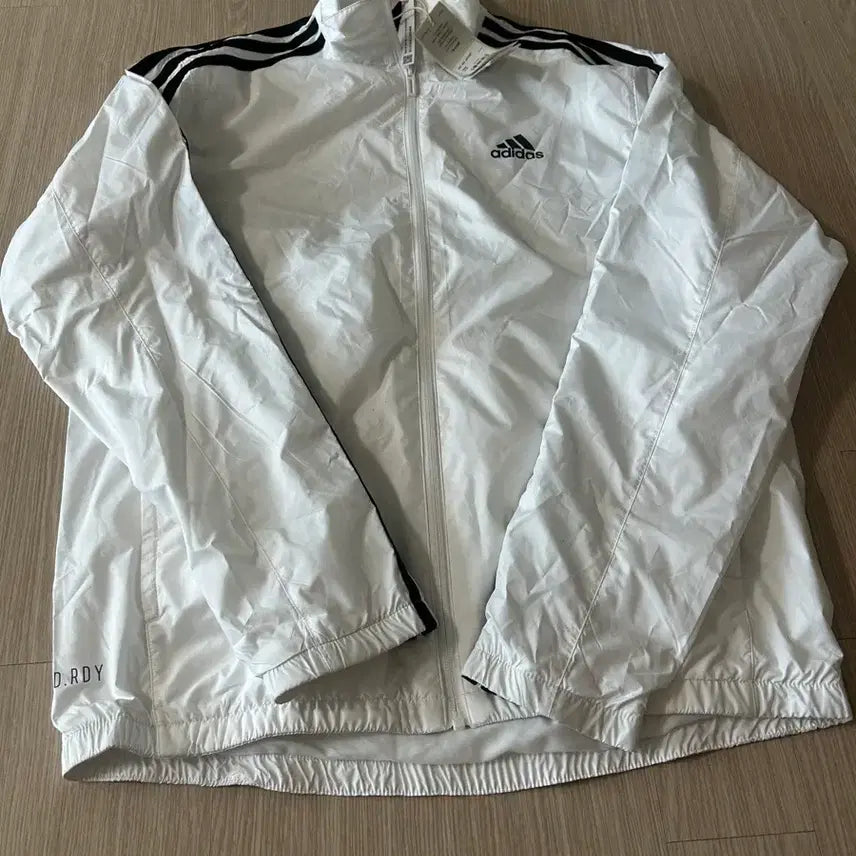 [BUNJANG] Adidas 3ST WD Jacket White M / (새상품) 아디다스 바람막이 자켓 화이트 M