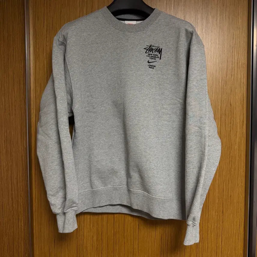[BUNJANG] Nike x Stüssy Sweatshirt Grey XS / 나이키 x 스투시 나투시 스웨트 셔츠 그레이 XS
