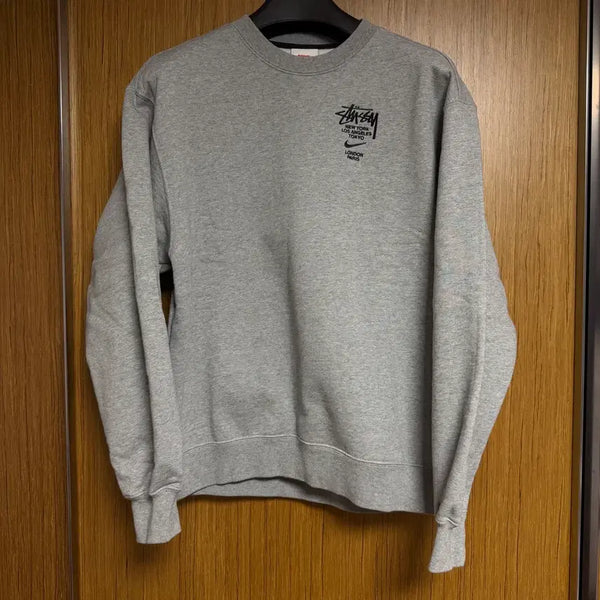 [BUNJANG] Nike x Stüssy Sweatshirt Grey XS / 나이키 x 스투시 나투시 스웨트 셔츠 그레이 XS