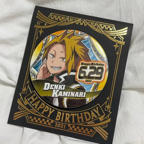[BUNJANG] My Hero Academia Kaminari Denki 2021 Birthday Badge / 나의 히어로 아카데미아 카미나리 덴키 점프샵 2021 생일 뱃지