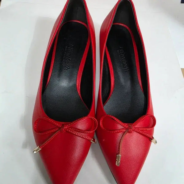 [BUNJANG] Elisabeth Red Lambskin Pumps / 엘리자벳 레드 펌프스