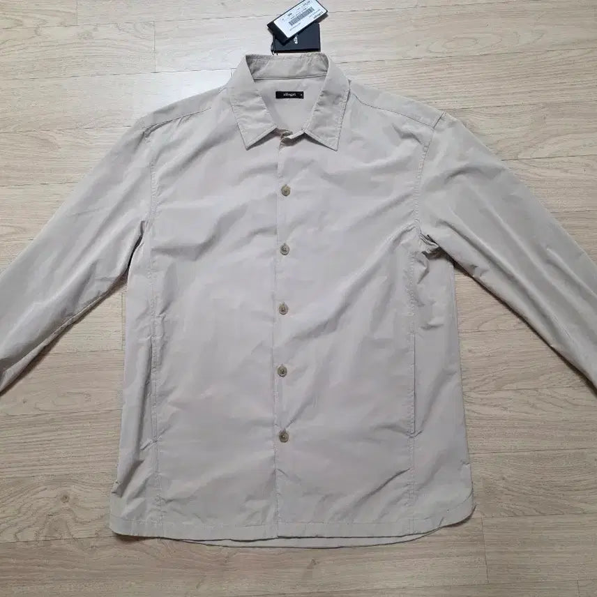 [BUNJANG] Allegri Silky Suede Touch Outer Shirt - Khaki Beige (M) / 알레그리 실키 스웨이드 터치 아우터 셔츠 M 100-105 정가 39만원 카키베이지