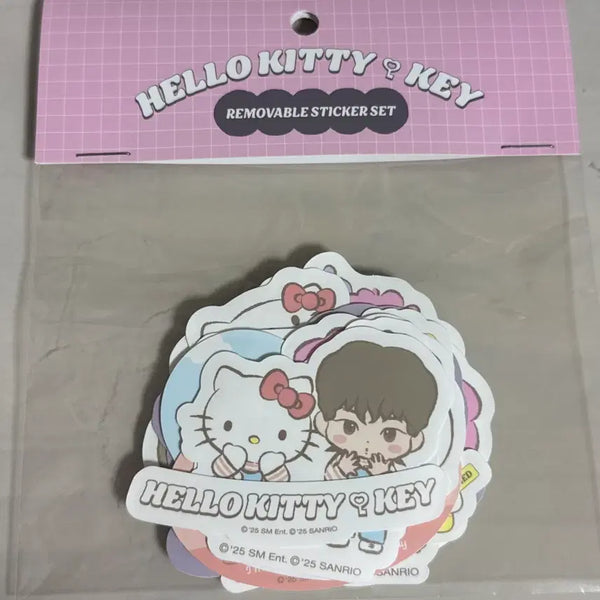 [BUNJANG] SHINee Key x Hello Kitty Collaboration Removable Sticker Set / 샤이니 키 헬로티키 팝업 리무버블 스티커 세트