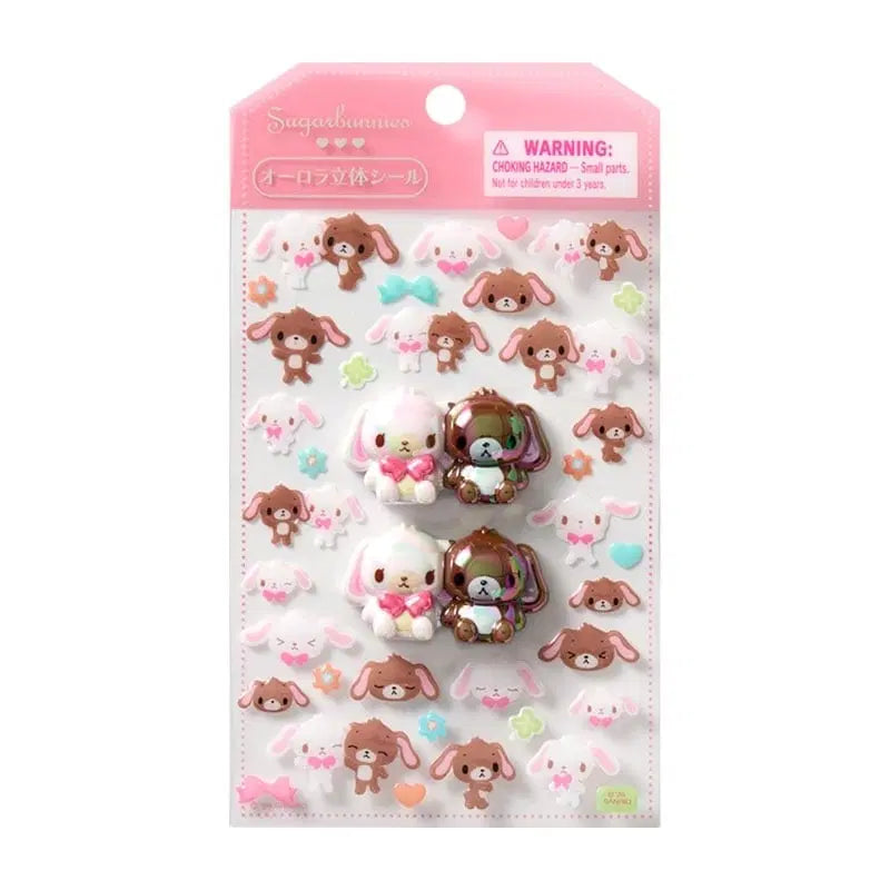 [BUNJANG] Sanrio Sugarbunnies Aurora 3D Stickers / 2주 내 출고/산리오) 슈가바니즈 오로라 입체 스티커