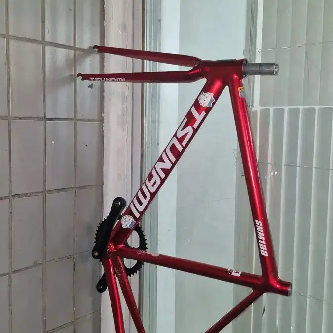 [BUNJANG] Tsunami Red Wine Frameset M / 쓰나미 레드와인 프레임셋