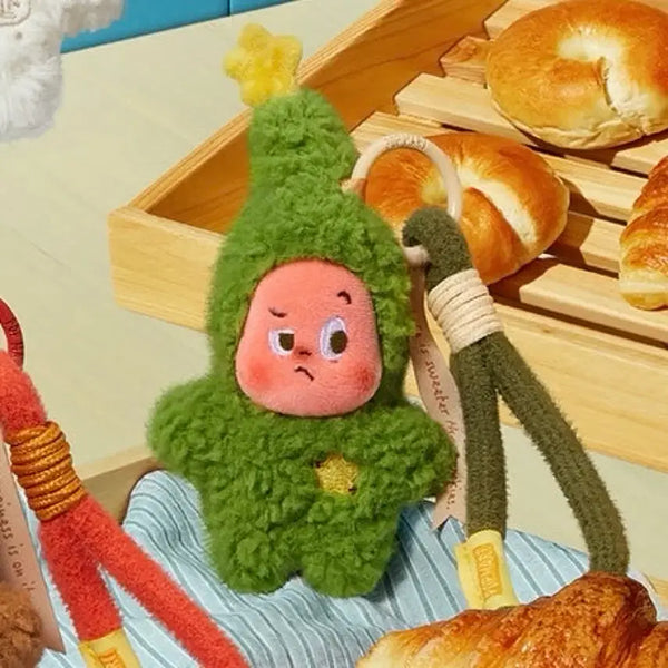 [BUNJANG] Twinkle Twinkle Little Star Matcha Baked Snack Character Keychain (Sealed) / [미개봉]트윙클 트윙클 작은별 맛있는 한 입 시리즈 구움 과자 인형 키링 말차