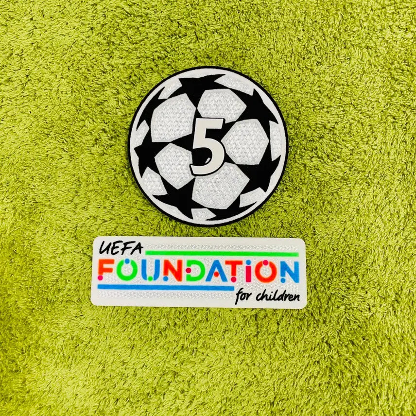 [BUNJANG] 26-27 Champions League Barcelona Starball 5 + Foundation Patch Set / 26-27 챔피언스리그 바르셀로나 스타볼 5 + 파운데이션 패치 SET 챔스 UCL