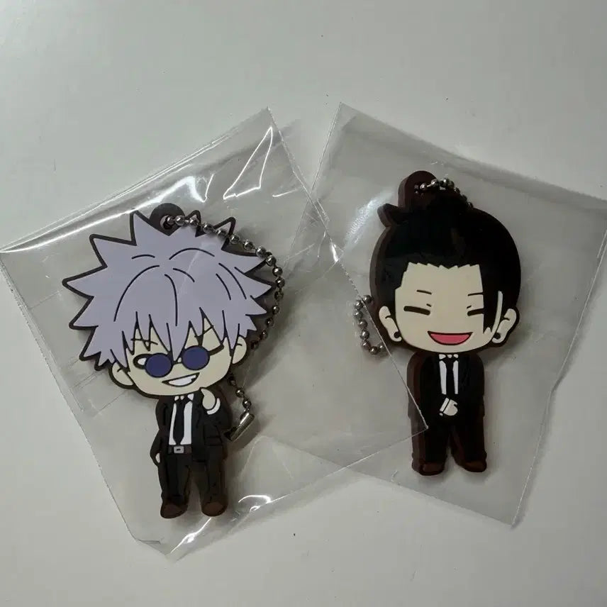[BUNJANG] Jujutsu Kaisen Gojo Satoru Geto Suguru Keychain (Sealed) / 미개봉 하라혼 고죠 게토 키링