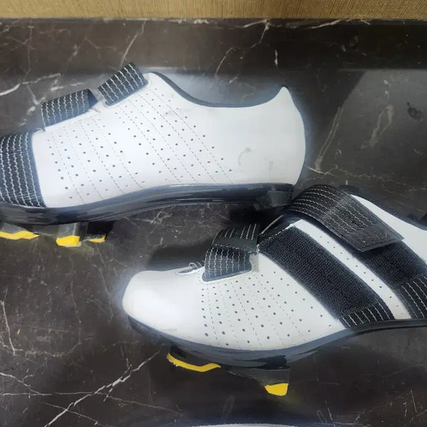 [BUNJANG] Fizik Cycling Shoes White Black Strap Size 250 / 피직 클릿슈즈