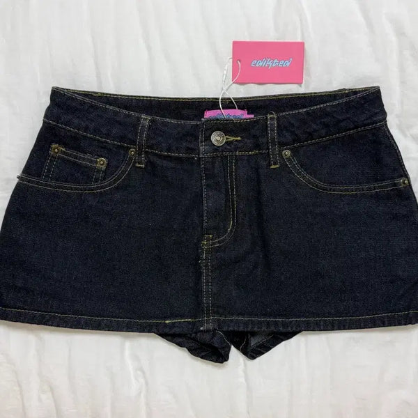 [BUNJANG] EDIKID Low Rise Raw Denim Skirt / 에디키드 로우라이즈 생지 치마