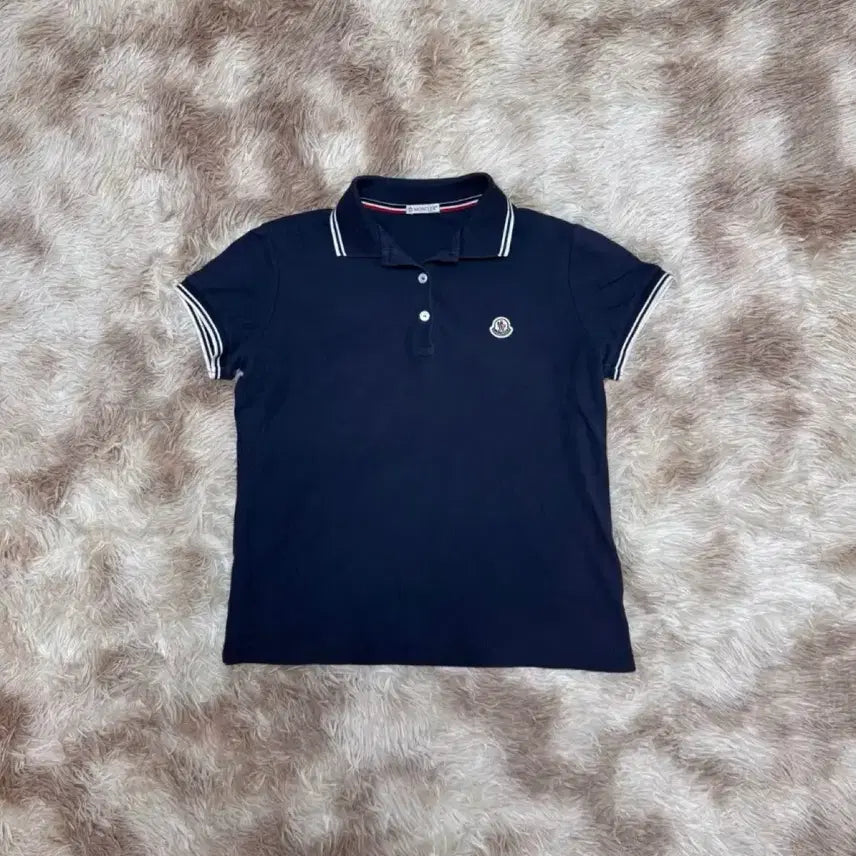 [BUNJANG] Moncler Polo Shirt Navy Size S / 몽클레어 카라티 네이비 s사이즈