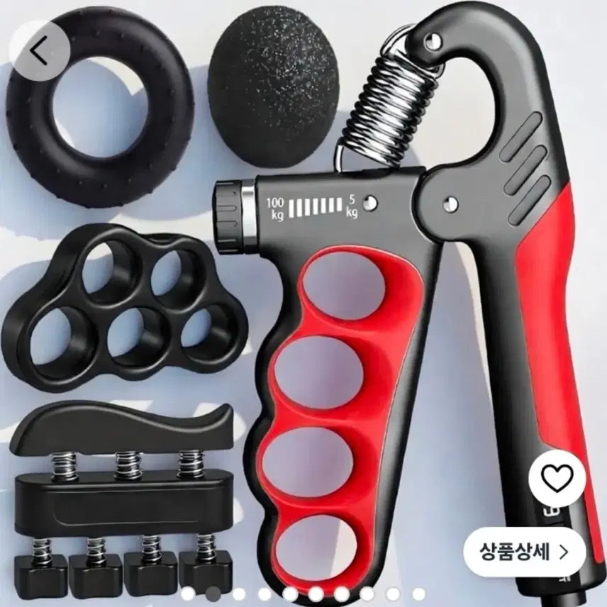 [BUNJANG] GripX Hand Grip Strengthener Red (Sealed) / 그립엑스 손악력기 레드 1set (미개봉)
