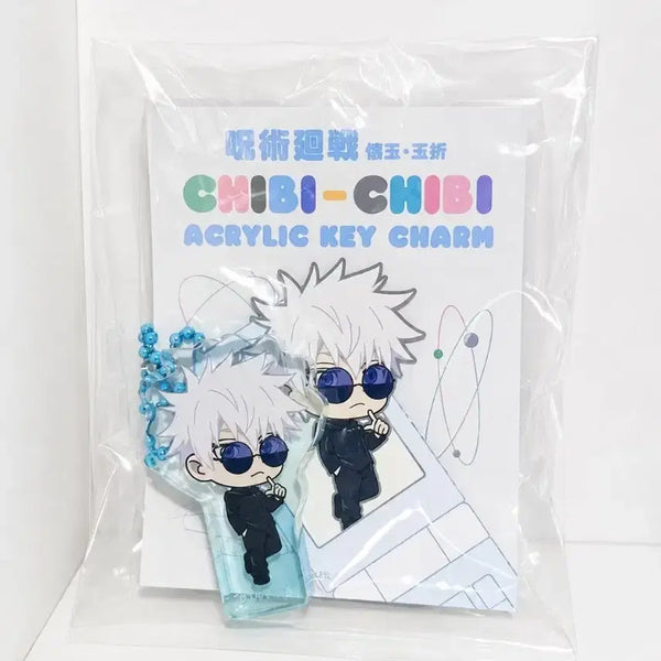 [BUNJANG] Jujutsu Kaisen Satoru Gojo Chibi Acrylic Keyring (New) / 새상품) 주술회전 고죠 사토루 치비 아크릴 키링