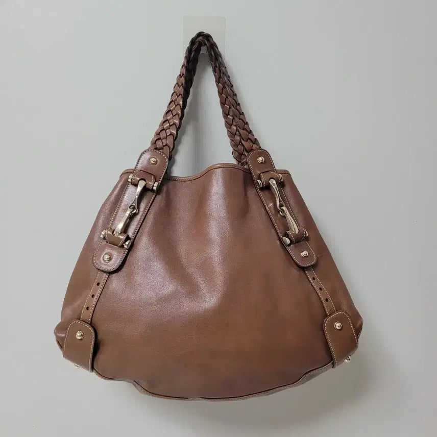 [BUNJANG] Gucci Disco Bag Brown Leather Short Shoulder Tote Bag / 오늘만이가격!!   구찌 디스코백 브라운 가죽 숏숄더백 토드백