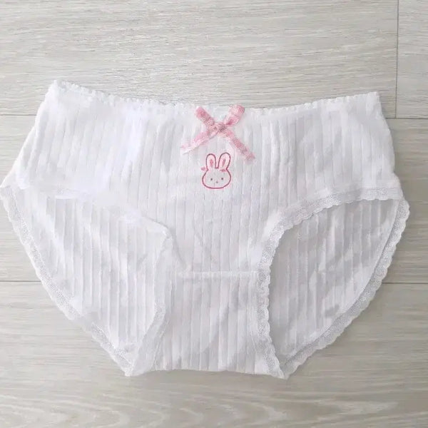 [BUNJANG] Rabbit Ribbon White Panties (Used) / 토끼 리본 흰 팬티 (중고)