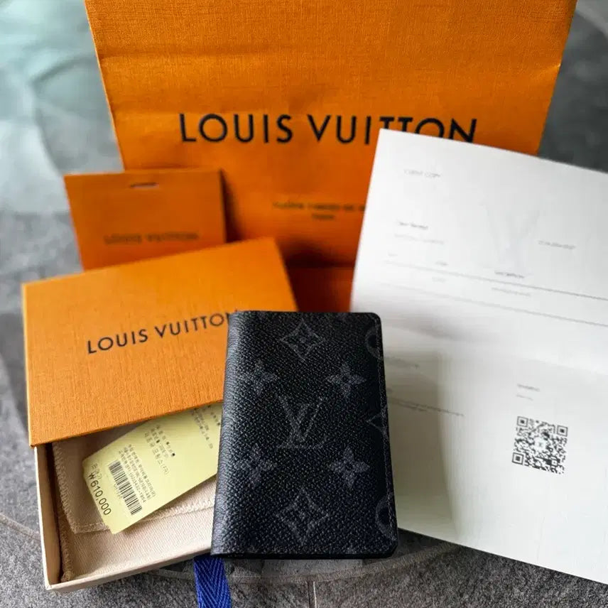 [BUNJANG] Louis Vuitton Monogram Eclipse Pocket Organizer Card Holder / 루이비통 포켓 오거나이저 모노그램 이클립스 카드지갑