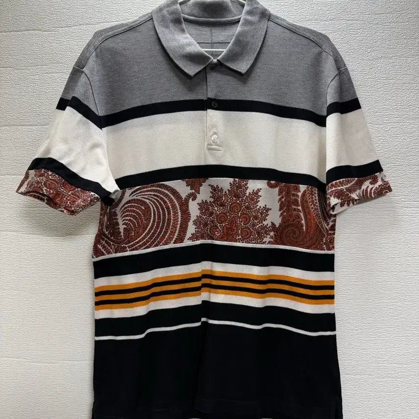 [BUNJANG] Givenchy Paisley Panel Polo Shirt / 지방시 폴로 셔츠