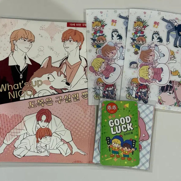 [BUNJANG] ENHYPEN Ni-ki Nikkun Sticker Bundle Set / 앤팀 닉쭈 깨돌이님 회지 스티커 일괄 닉쭈온