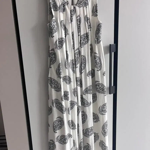 [BUNJANG] Paisley Sleeveless Long Dress / 페이즐리 나시 롱원피스