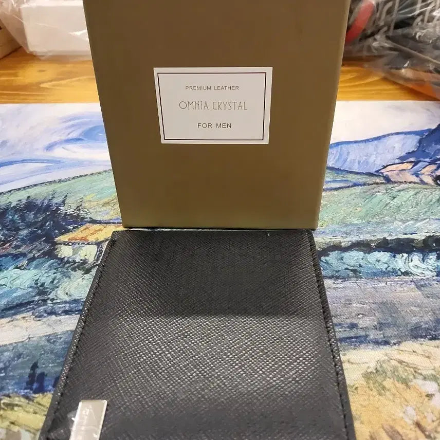[BUNJANG] Omnia Crystal Men's Wallet Black / 옴니아 크리스탈 남성 지갑 블랙