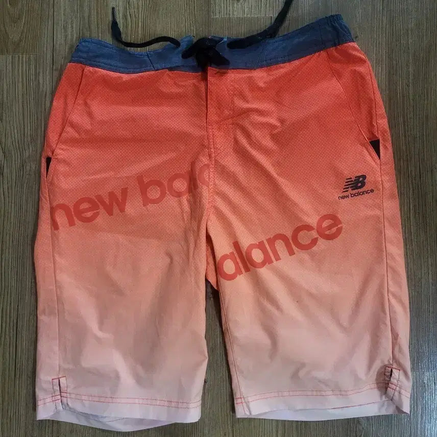 [BUNJANG] New Balance Board Shorts Orange Pink Gradient L / 뉴발란스 보드숏 오렌지 핑크 그라데이션 L사이즈 거의새거