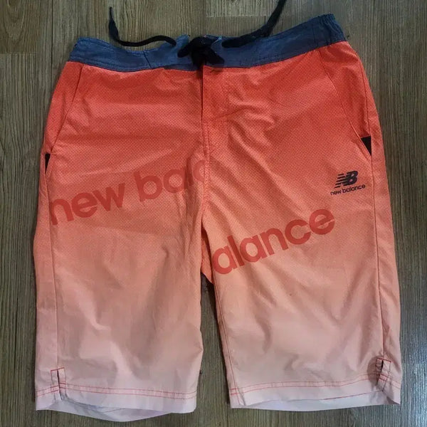 [BUNJANG] New Balance Board Shorts Orange Pink Gradient L / 뉴발란스 보드숏 오렌지 핑크 그라데이션 L사이즈 거의새거