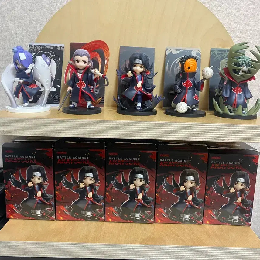 [BUNJANG] Pop Mart Naruto Akatsuki 5-Piece Figure Set / 나루토 아카츠키 팝마트 피규어 5종