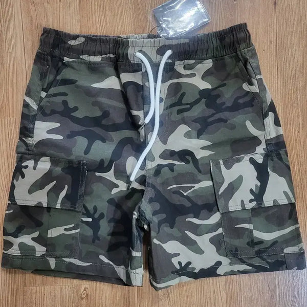 [BUNJANG] Camouflage Cargo Shorts XL / 카모플라쥬 카고 반바지 XL사이즈 새상품 남여공용