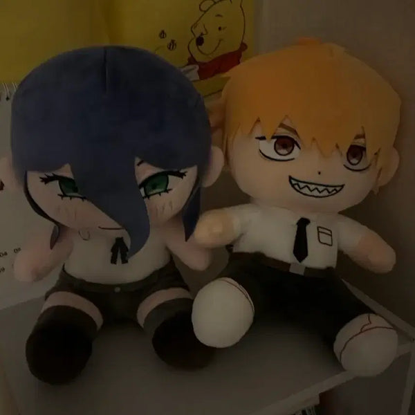 [BUNJANG] Chainsaw Man Denji & Reze Bundle Set Plush Dolls / 일괄) 체인소맨 덴지 레제