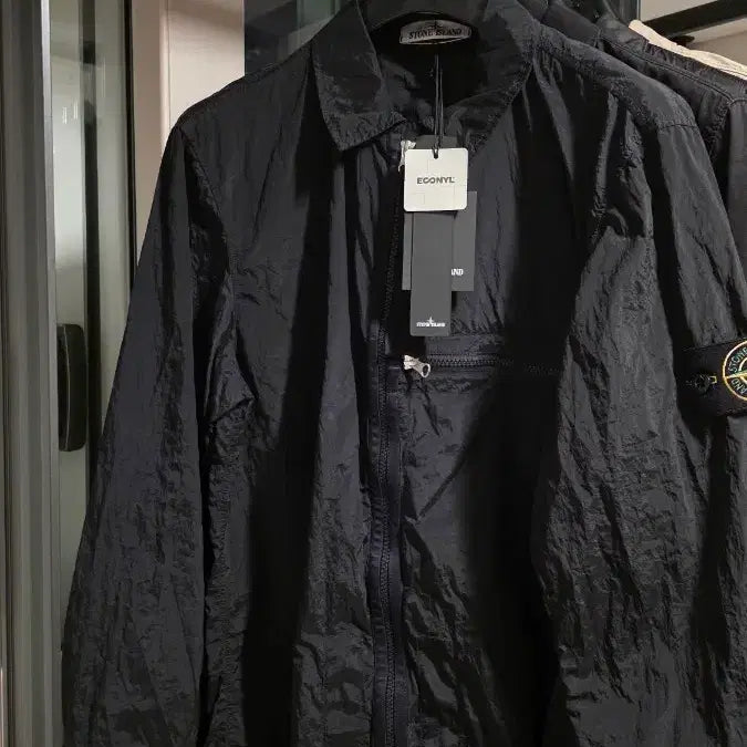 [BUNJANG] Stone Island Nylon Metal ECONYL Overshirt Black L / 스톤 아일랜드 나일론 메탈 에코닐 오버셔츠 블랙 국내판 새상품 L
