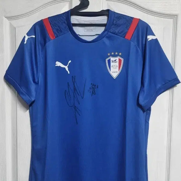 [BUNJANG] Suwon Samsung 2021 Home Jersey (Signed by Yoo Jae-Ho) / 수원삼성 21시즌 홈 유니폼 (유제호 싸인)
