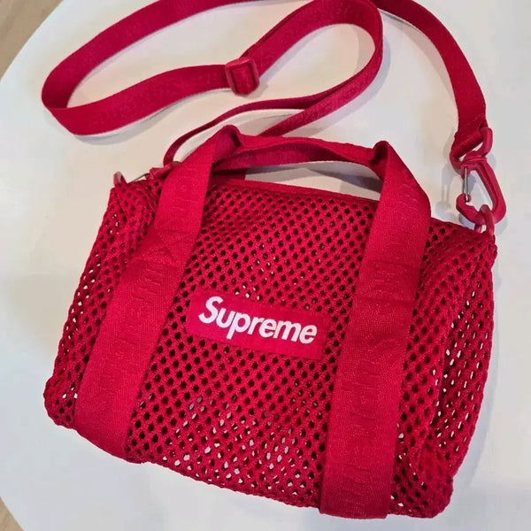 [BUNJANG] Supreme Mesh Mini Duffle Bag Red SS25 / (주말인하)슈프림 메쉬 미니 더플백 레드 25ss