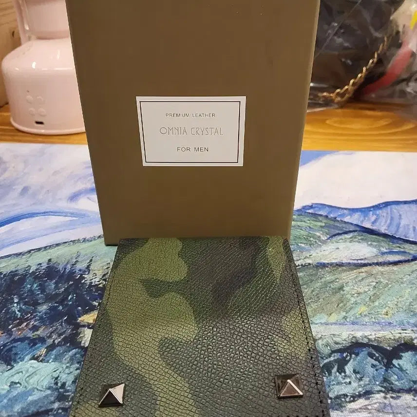 [BUNJANG] Omnia Crystal Men's Camouflage Leather Wallet / 옴니아 크리스탈 남성용 지갑 카모플라쥬