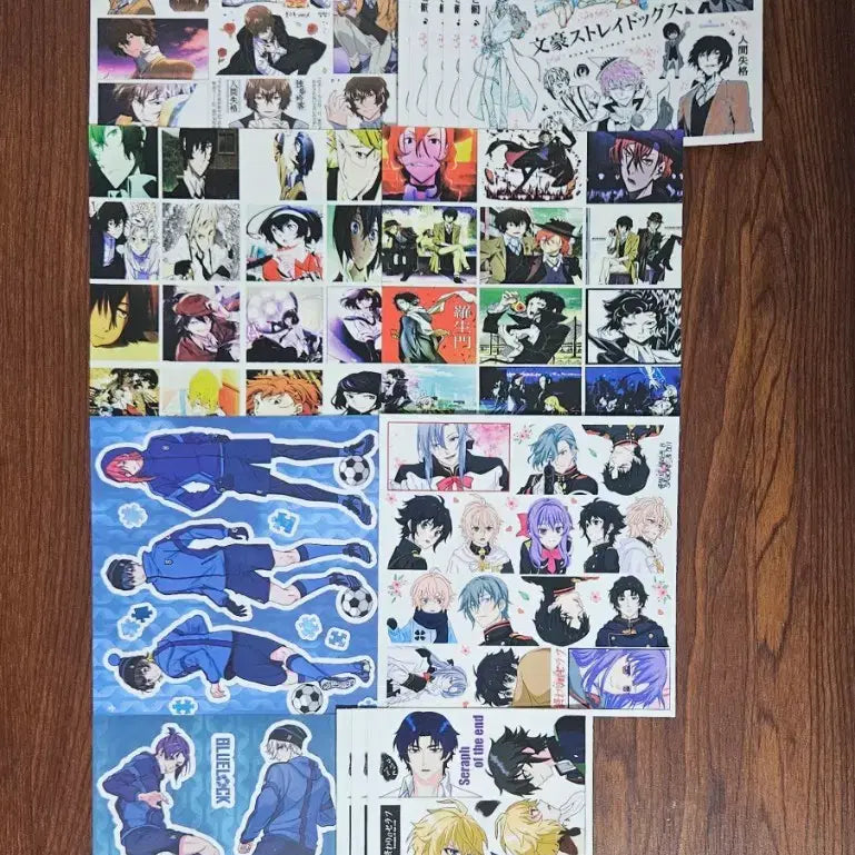 [BUNJANG] Bungo Stray Dogs Chainsaw Man Blue Lock Anime Sticker Bundle / 문스독 문호스트레이독스 종말의 세라프 체인소맨 블루록 애니 인믹 인스 다꾸 스티커 띵 처분