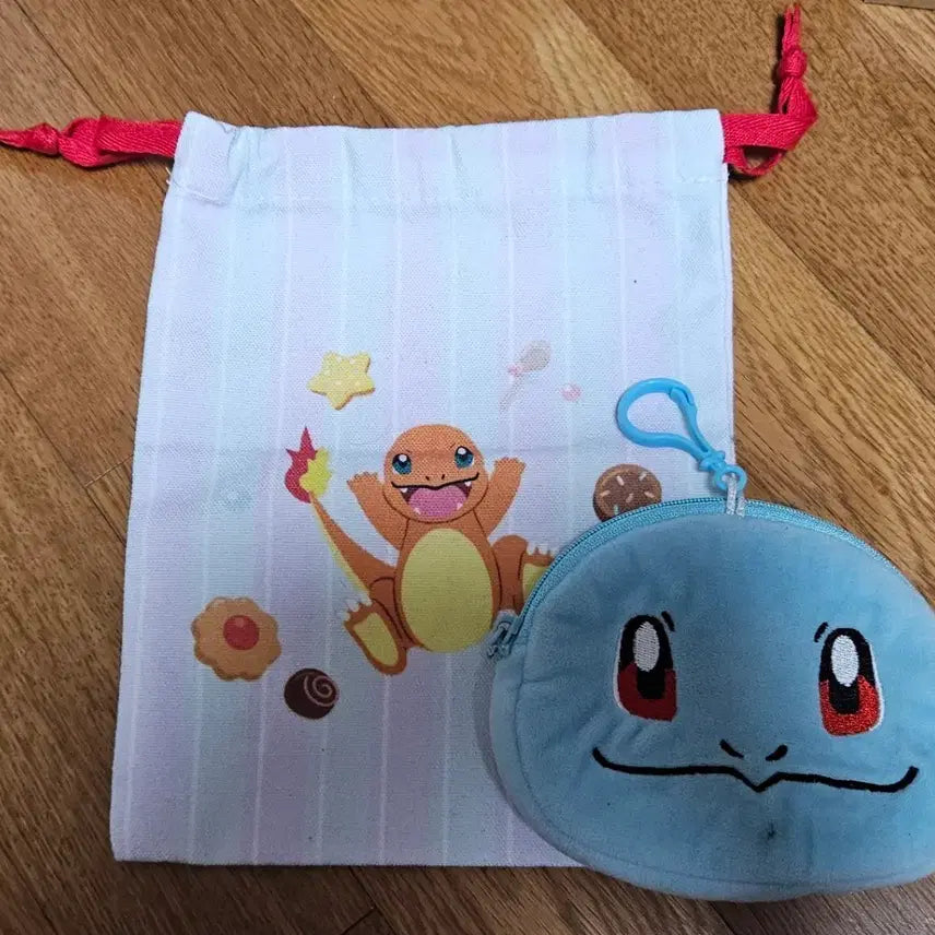 [BUNJANG] Pokemon Pyri & Kkobugi Pouch Bundle Set / 크런틴 포켓몬 파이리파우치 꼬부기 파우치일괄