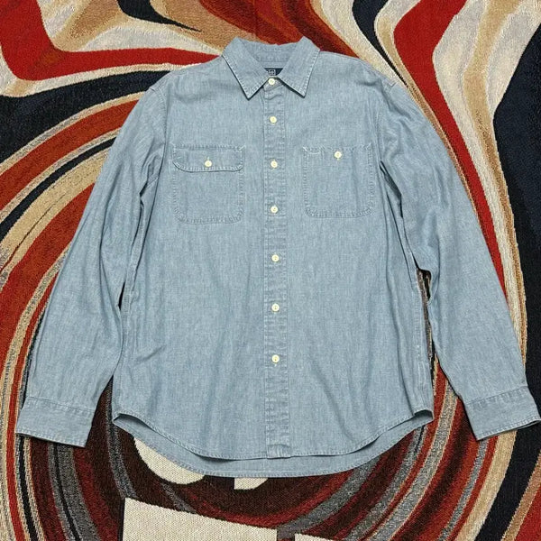 [BUNJANG] Polo Ralph Lauren Classic Fit Chambray Shirt M / 폴로 클래식핏 샴브레이 워크셔츠 M