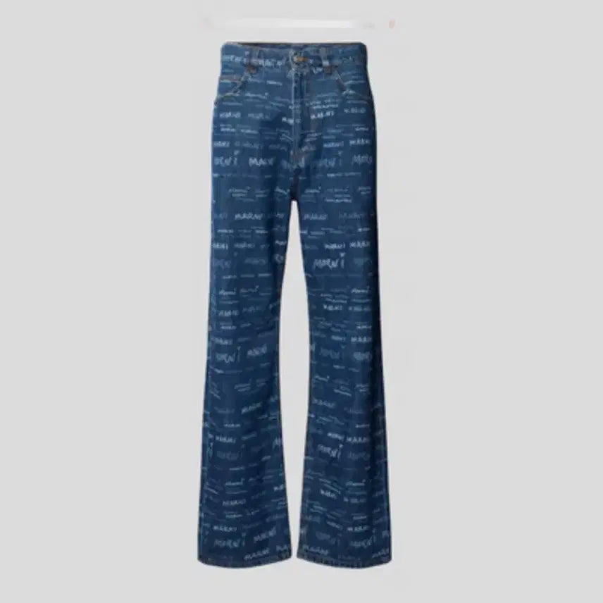 [BUNJANG] Marni Logo Print Wide Fit Jeans - Size 30 / 마르니 청바지 30 PUJU0021A0