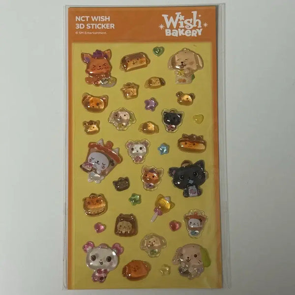 [BUNJANG] NCT WISH Bakery 3D Sticker / 엔시티 위시 베이커리 3D 스티커