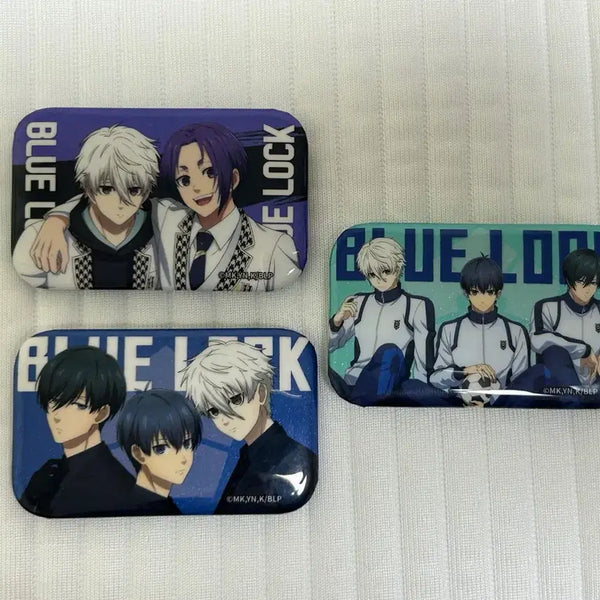 [BUNJANG] Blue Lock Nagi, Reo, Isagi, Rin Pin Badge Bundle Set / 블루록 나기 레오 이사기 린 핀뱃지 3개 일괄
