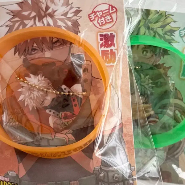 [BUNJANG] My Hero Academia (MHA) Izuku Midoriya & Katsuki Bakugo Original Art Acrylic Keychain Bundle Set (Sealed) / 미개봉,일괄) 점프샵 한정 나히아 미도리야 바쿠고 원화 아크릴 키링 밴드